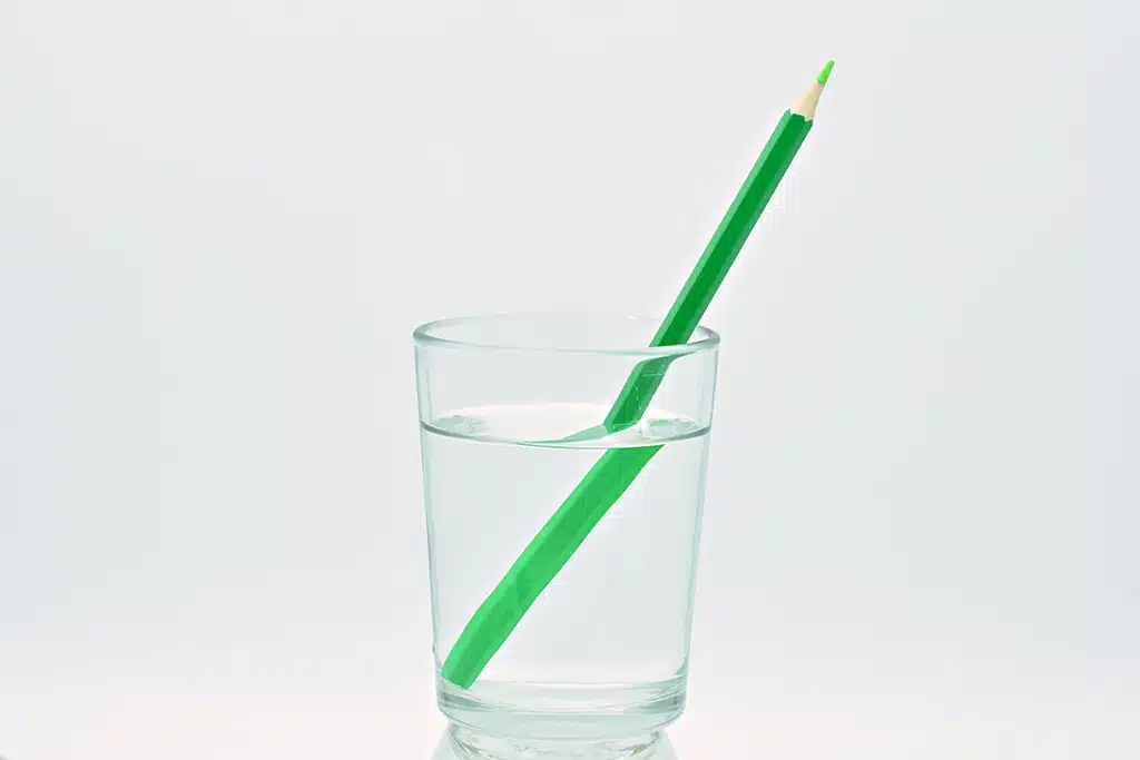 Figure 1 GREEN PENCIL IN GLASS OF WATER 1024