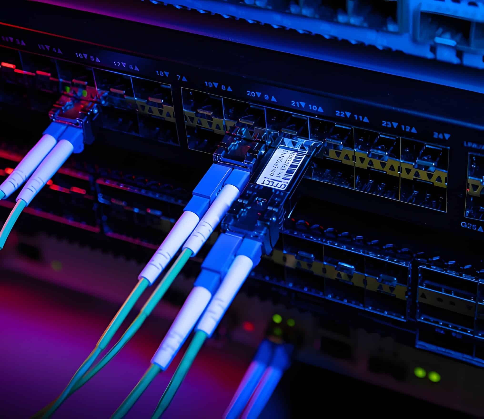 Coherent optical transceivers in a data center